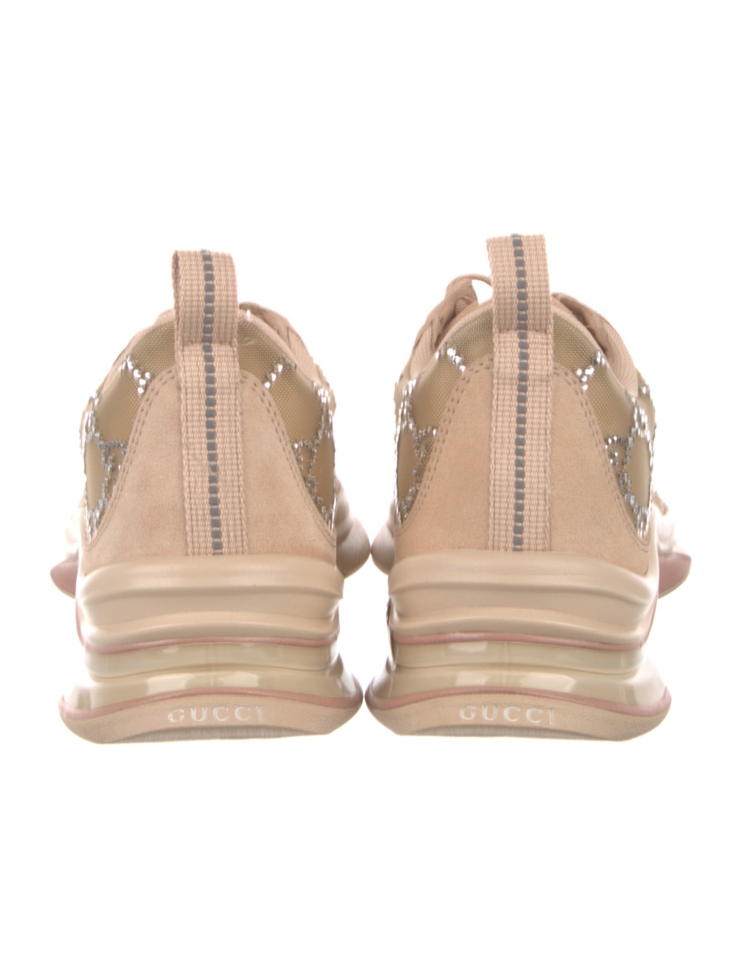 Gucci Mesh Colorblock Pattern Sneakers